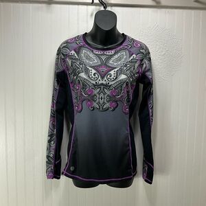 ATHLETA Runaway Long Sleeve Rashguard Sun Protection Top